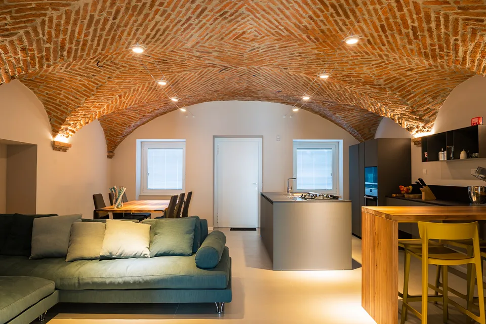 Integral blinds in living spaces